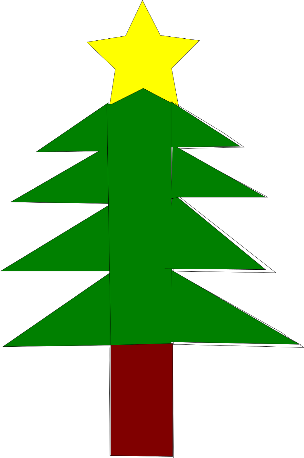 Arboles De Navidad Con Inkscape - Arbol De Navidad Inkscape (1064x1600), Png Download