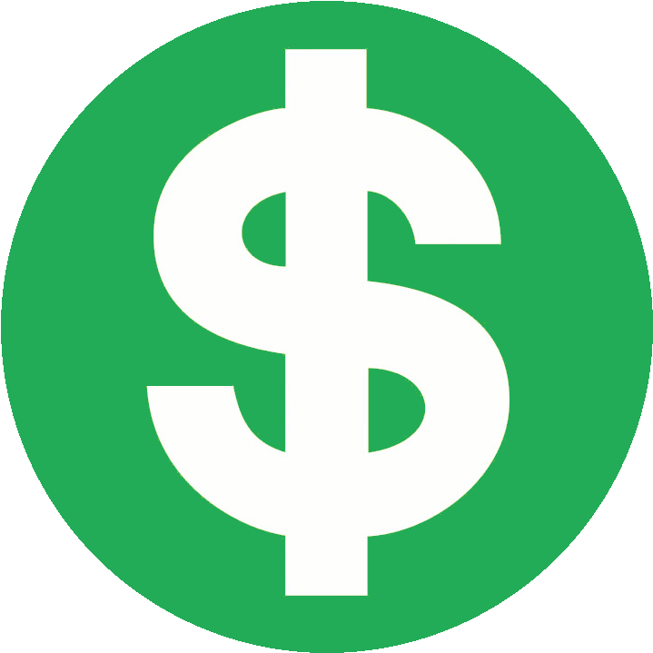Amator Economicus - Green Dollar Sign Icon (730x730), Png Download