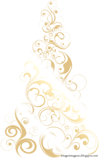 ¿aún No Has Decorado Tu Blog Para Navidad ¿no Sabes - Arbol De Navidad Dorado Png (333x532), Png Download