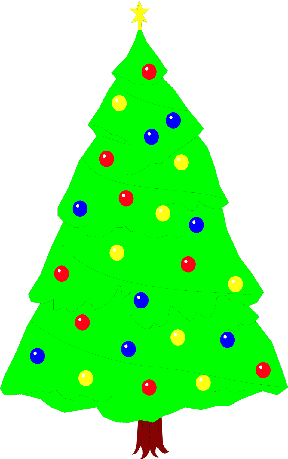 Transparent Christmas Tree Clipart - Christmas Tree (958x1527), Png Download