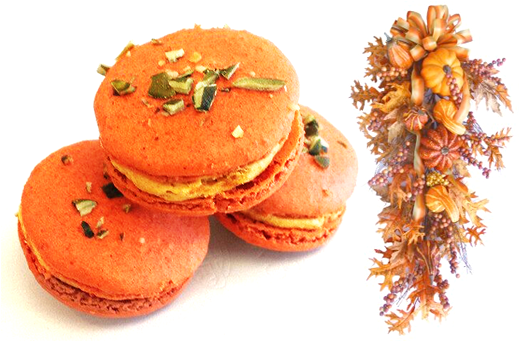 Spiced Pumpkin Macarons - New Jersey (940x340), Png Download