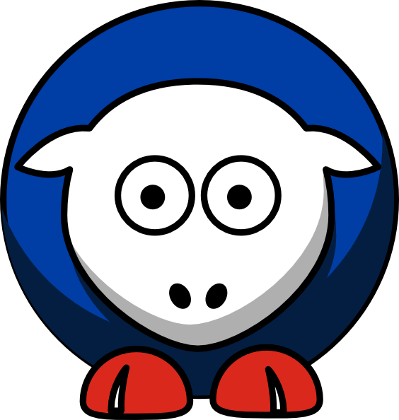 Sheep Toronto Blue Jays Colors Svg Clip Arts 564 X (564x594), Png Download