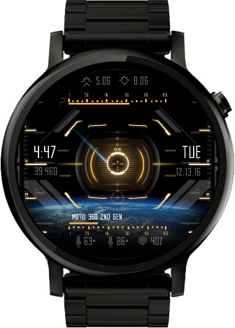 Watch Face Design - Motorola 00905nartl Moto 360 2nd Generation Mens 46mm (336x469), Png Download