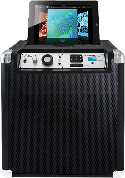 Ion Audio Explorer Bluetooth - Ion Audio Block Rocker Sound System - Bluetooth - Black (550x700), Png Download