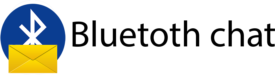 Bluetooth Chat - Bluetooth Chat Png (1024x256), Png Download
