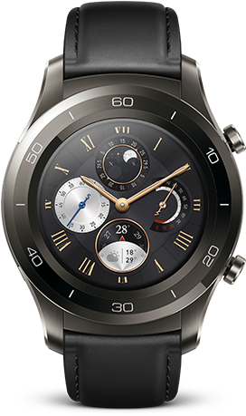 Multiple Watch-faces Classic Gps - Huawei Watch 2 Classic Titanium (378x480), Png Download