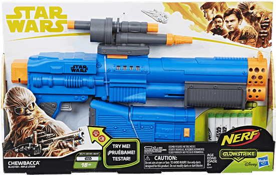 Chewbacca Nerf Glowstrike Blaster Series - Star Wars Nerf Chewbacca Blaster (600x600), Png Download