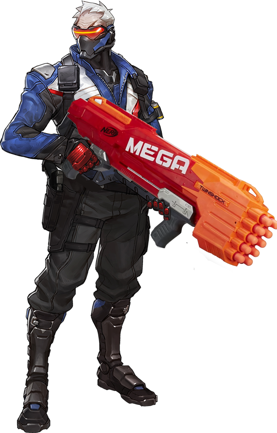 Soldier 76 Boots (959x1500), Png Download