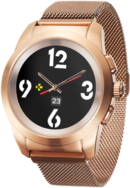 The World's First Hybrid Smartwatch Combining Mechanical - Mykronoz Zetime Elite Regular Plata (760x760), Png Download