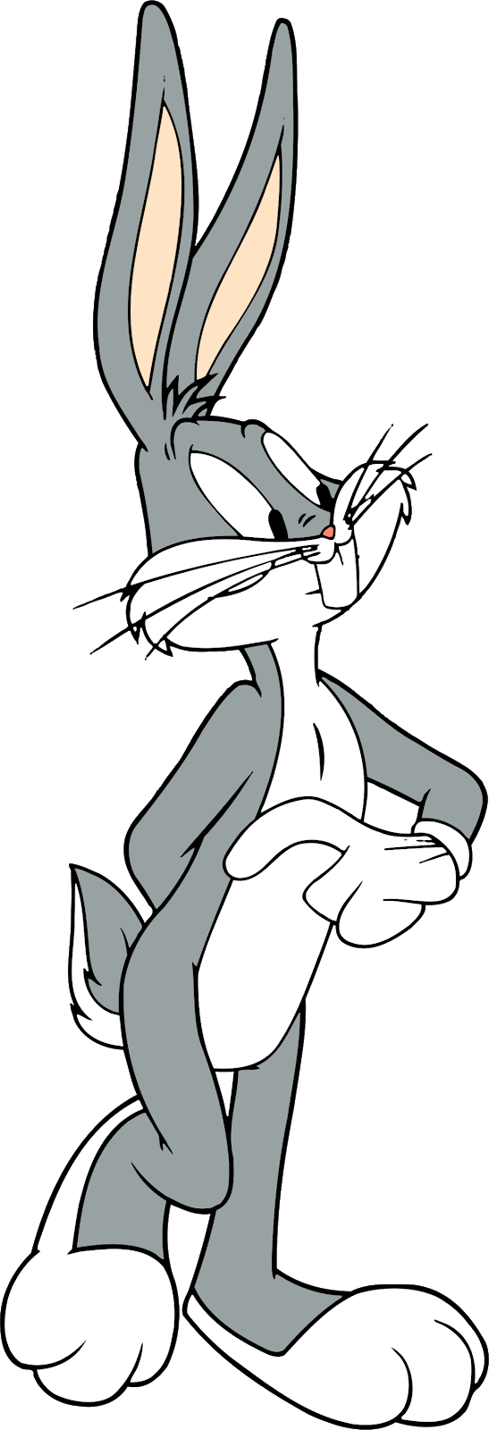 Bugs Bunny Characters, Bugs Bunny Cartoon Characters, - Cartoon Bugs Bunny Jpg (547x1600), Png Download
