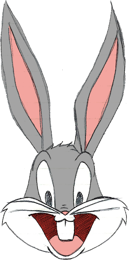 Bugs Bunny Lola Bunny Looney Tunes Drawing Cartoon - Bugs Bunny Y Lola (734x1074), Png Download