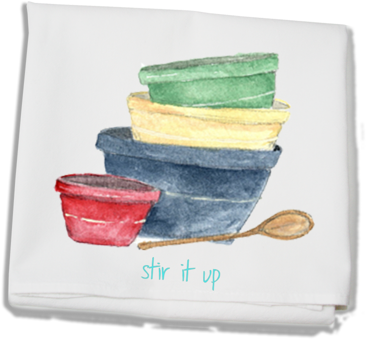 Stir It Up Flour Sack Towel - Earthenware (1024x755), Png Download