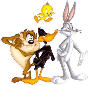 Bugs Bunny & Friends Psd - Buks Bunny And His Friends (400x300), Png Download