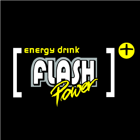 Flash Power Energy Drink Logo (478x478), Png Download