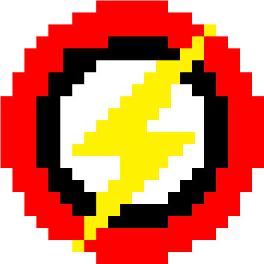 Flash Logo - Japan Flag 8 Bit (1200x1200), Png Download