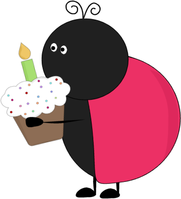 Picasa Web Albums - Birthday Ladybug (369x407), Png Download