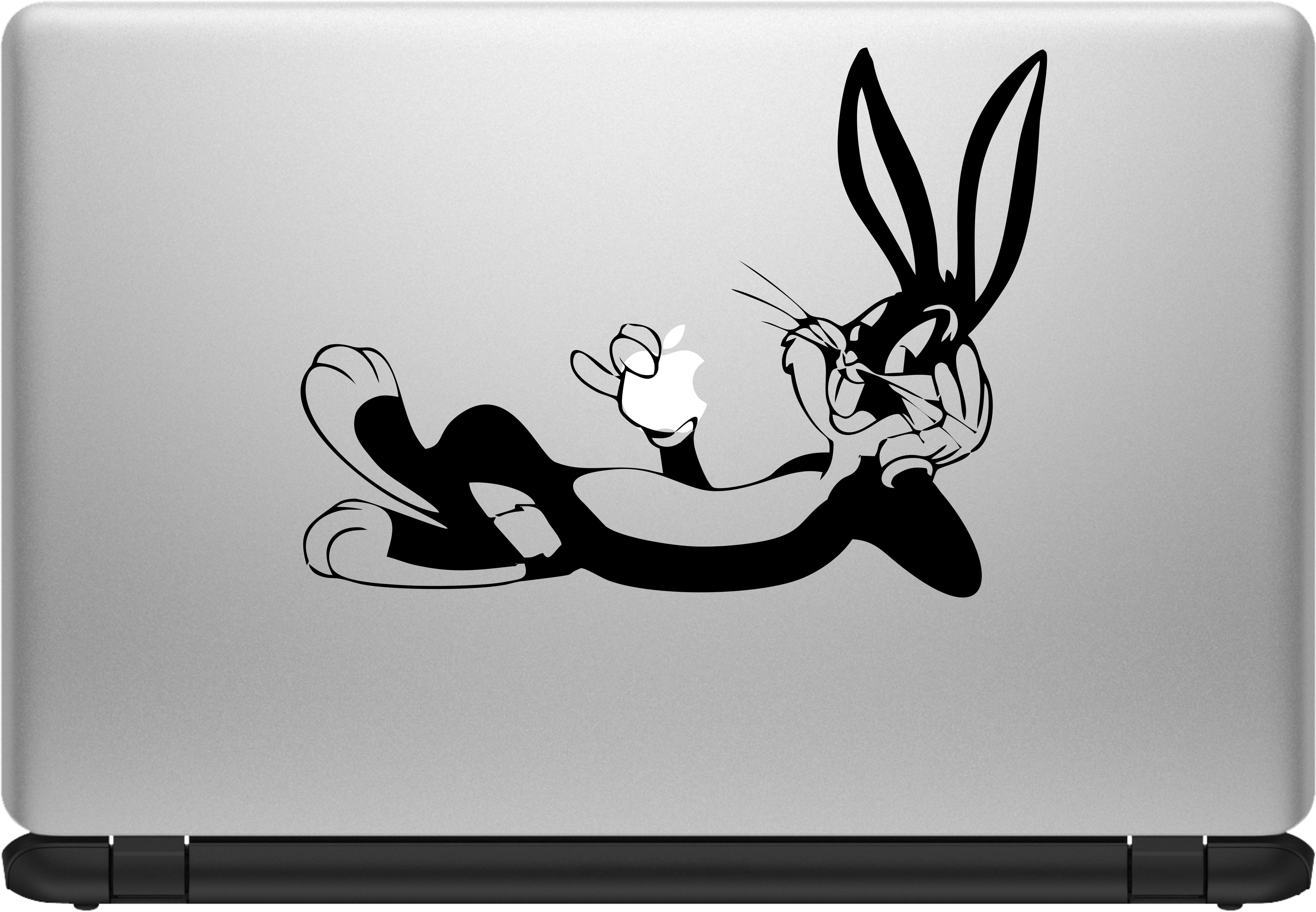 Bugs Bunny - Apple Macbook Skins Eating (4800x3360), Png Download