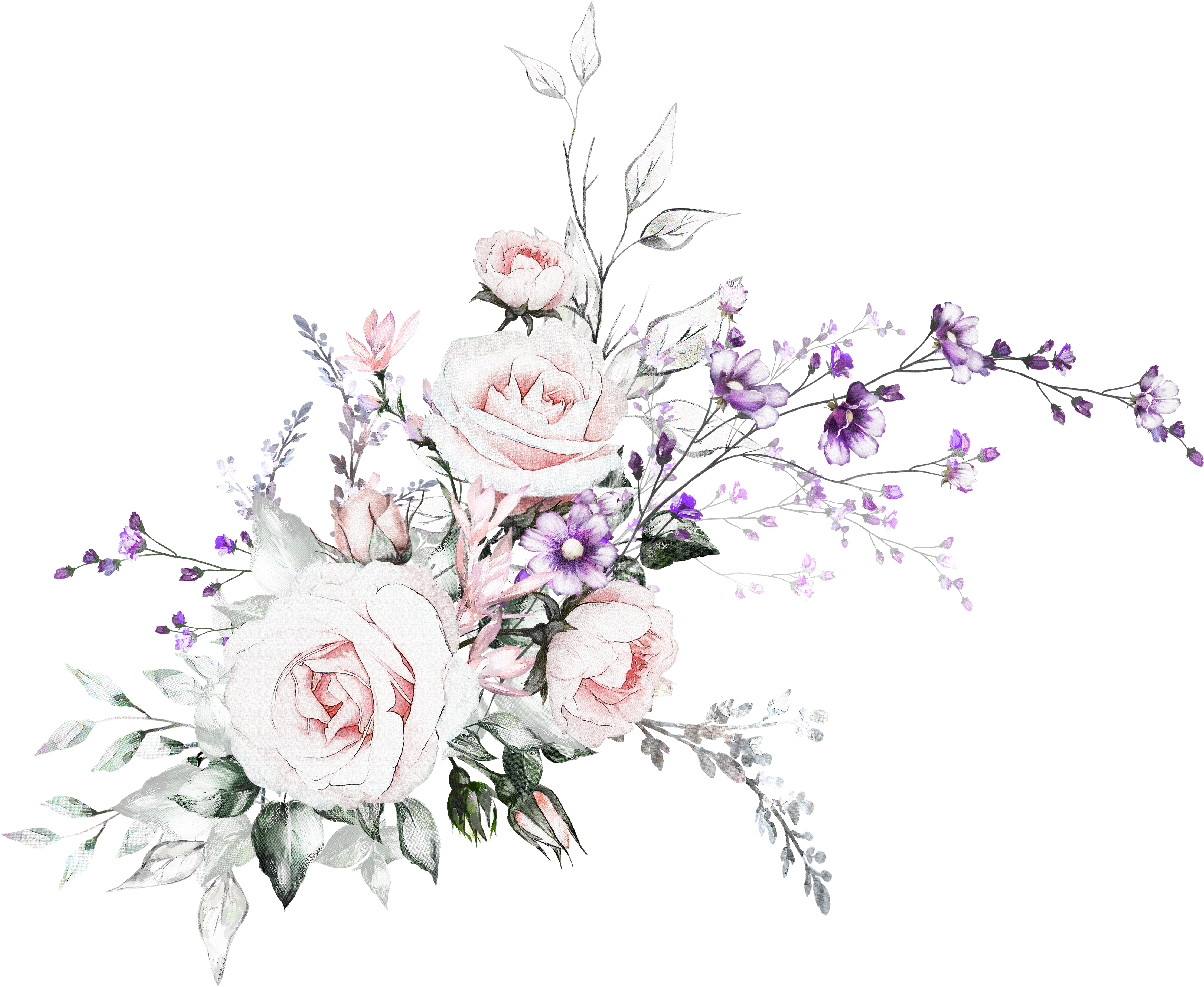 Watercolor Drawing, Watercolor Flowers, Flower Graphic, - Flowers Oil Painting For Card (5000x4029), Png Download