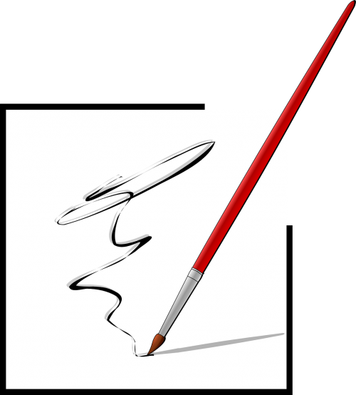 Paint - Paint Brush Draw Png (500x554), Png Download