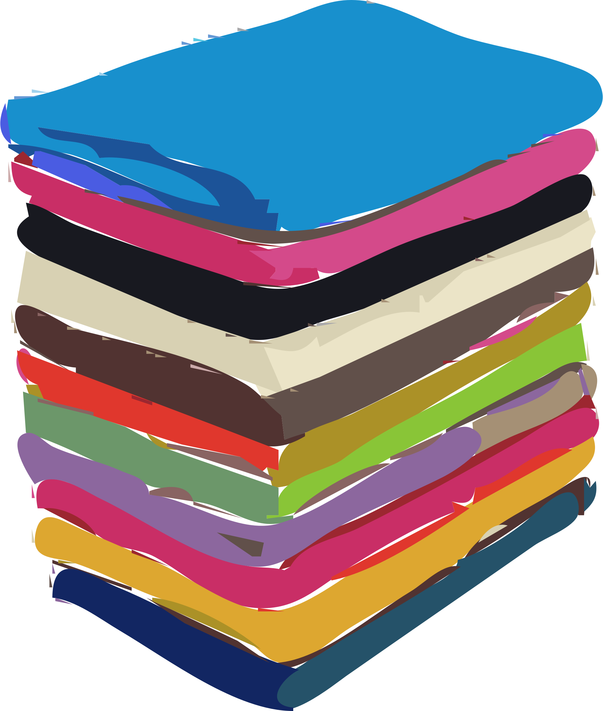 Png Library Stock Stack Of Towels - Towels Clipart (680x800), Png Download