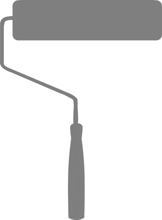 Paint Roller, Painting, Roller, Decorating, Painter - Paint Brush Roller Vector (531x720), Png Download