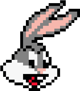 Bugs Bunny - Bugs Bunny Pixel Art (420x350), Png Download