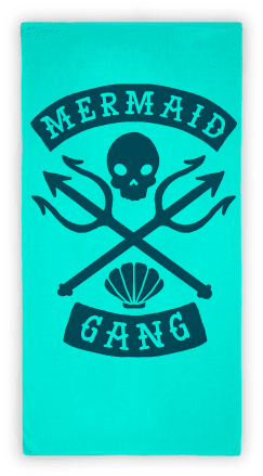 Mermaid Gang Beach Towel Towel - Mermaid Gang (484x484), Png Download