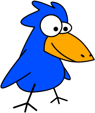 Free Bird Clip Art, Blue Bird Clip Art Flamingo Clipart - Bird Clip Art Gif (426x458), Png Download