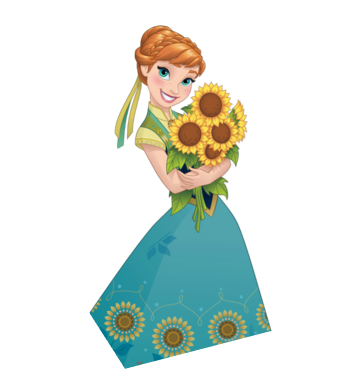 Anna From Frozen Fever - Frozen Fever Png (362x375), Png Download