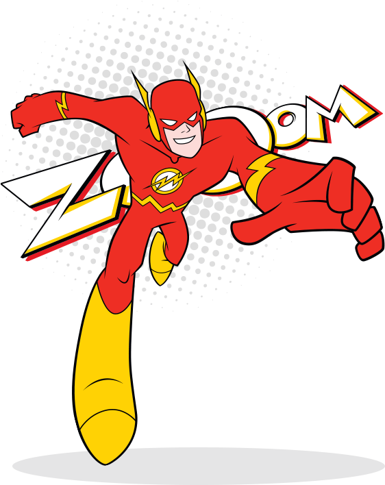 Dc Super Friends Flash (565x803), Png Download
