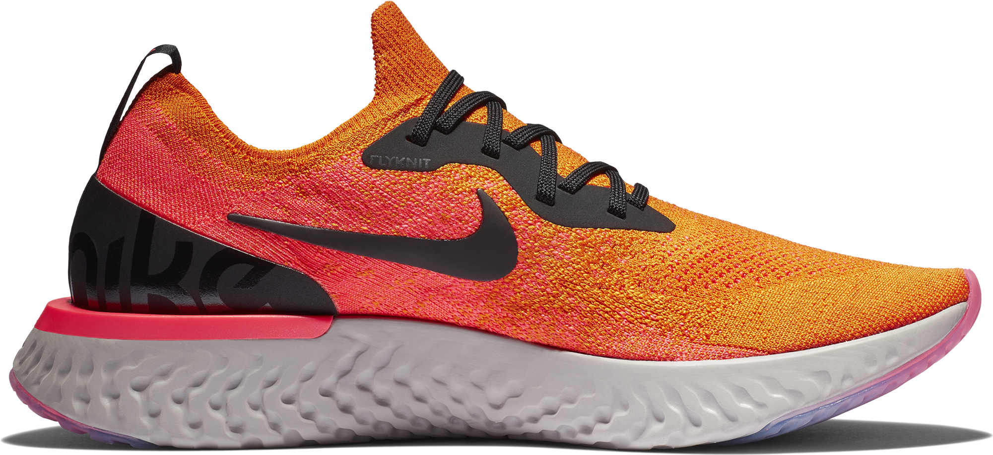 Men's Epic React Flyknit Running Shoe - Shoe (2000x2000), Png Download
