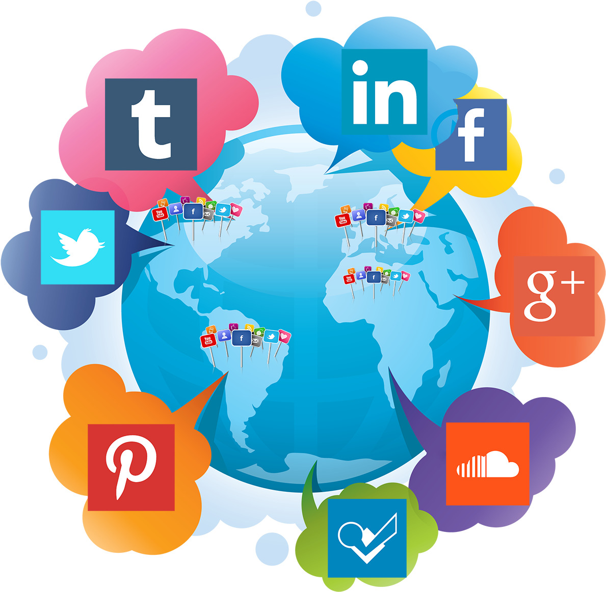 Publicidad En Redes Sociales - Web Marketing All-in-one Desk Reference (1240x1240), Png Download