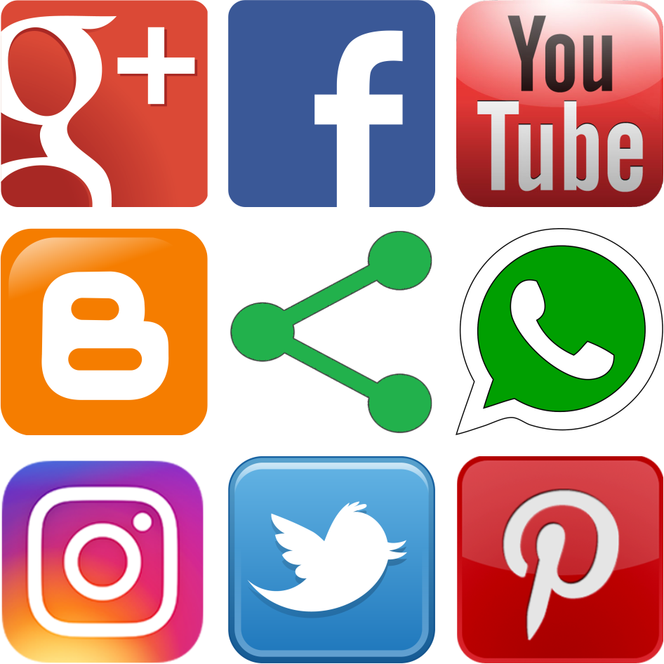 Google Comercial Redes Sociales - Social Platform Icons (946x946), Png Download