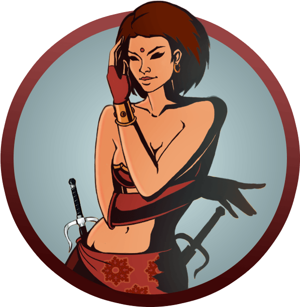 Girl Sai 2 - Needle In Shadow Fight 2 (1100x1100), Png Download