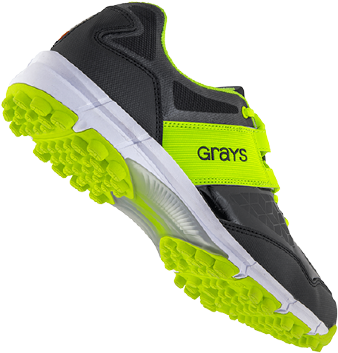Grays Flash Junior Hockey Shoe Black/neon 2018/19 - Grays Flash Mens Hockey Shoes - Grey/silver/green (2017/18) (1200x1200), Png Download