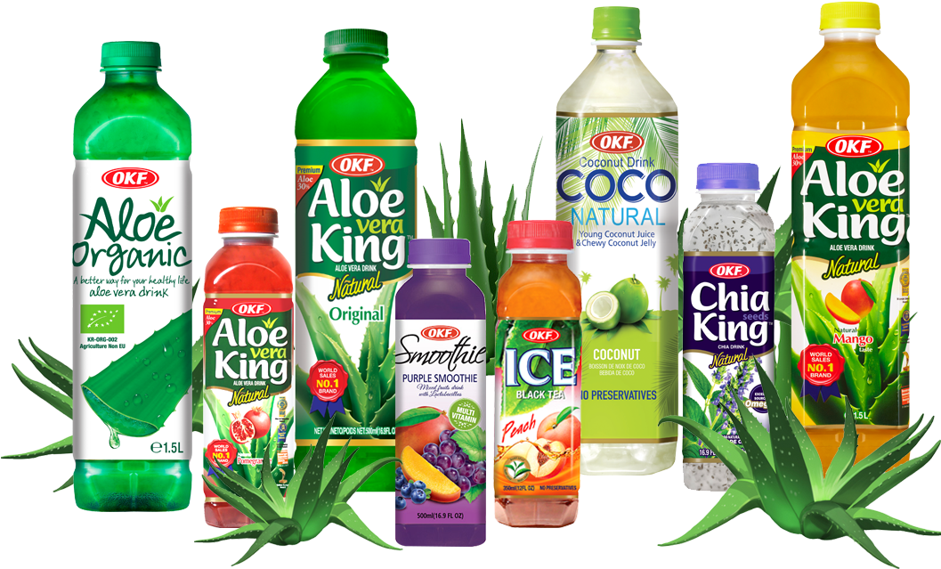 Aloe Drink - Okf Avk020 Aloe King Mango, 1.5 Liter - Case Of 12 (1056x650), Png Download