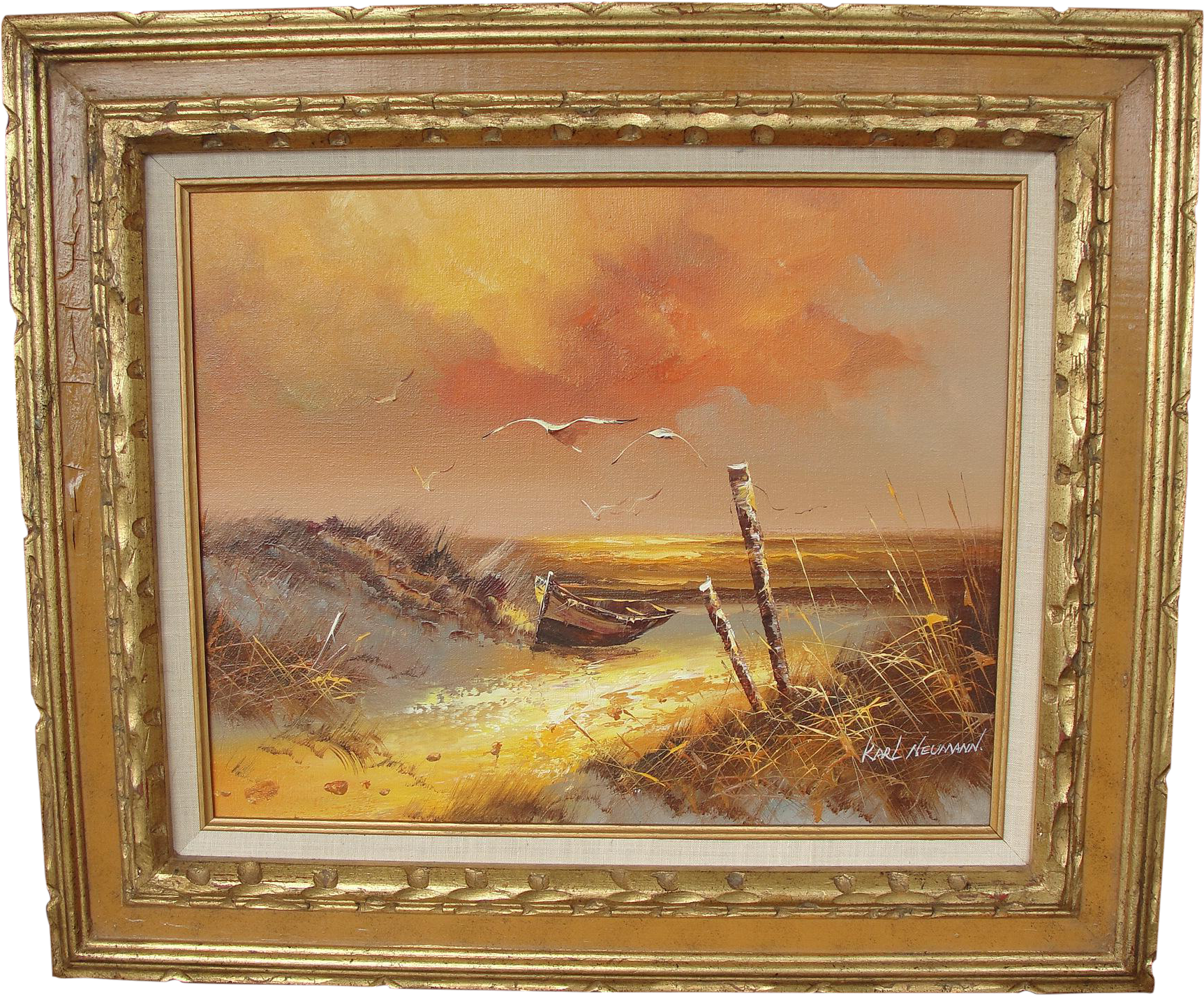 Gull - Painting (1916x1582), Png Download