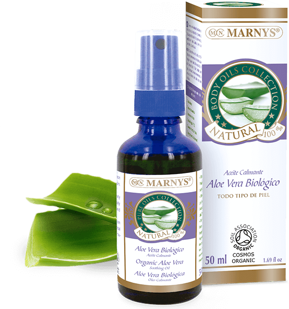 Calming Organic Aloe Vera Oil 50 Ml - Marny's Jojoba Oil Spray 50ml. (766x768), Png Download
