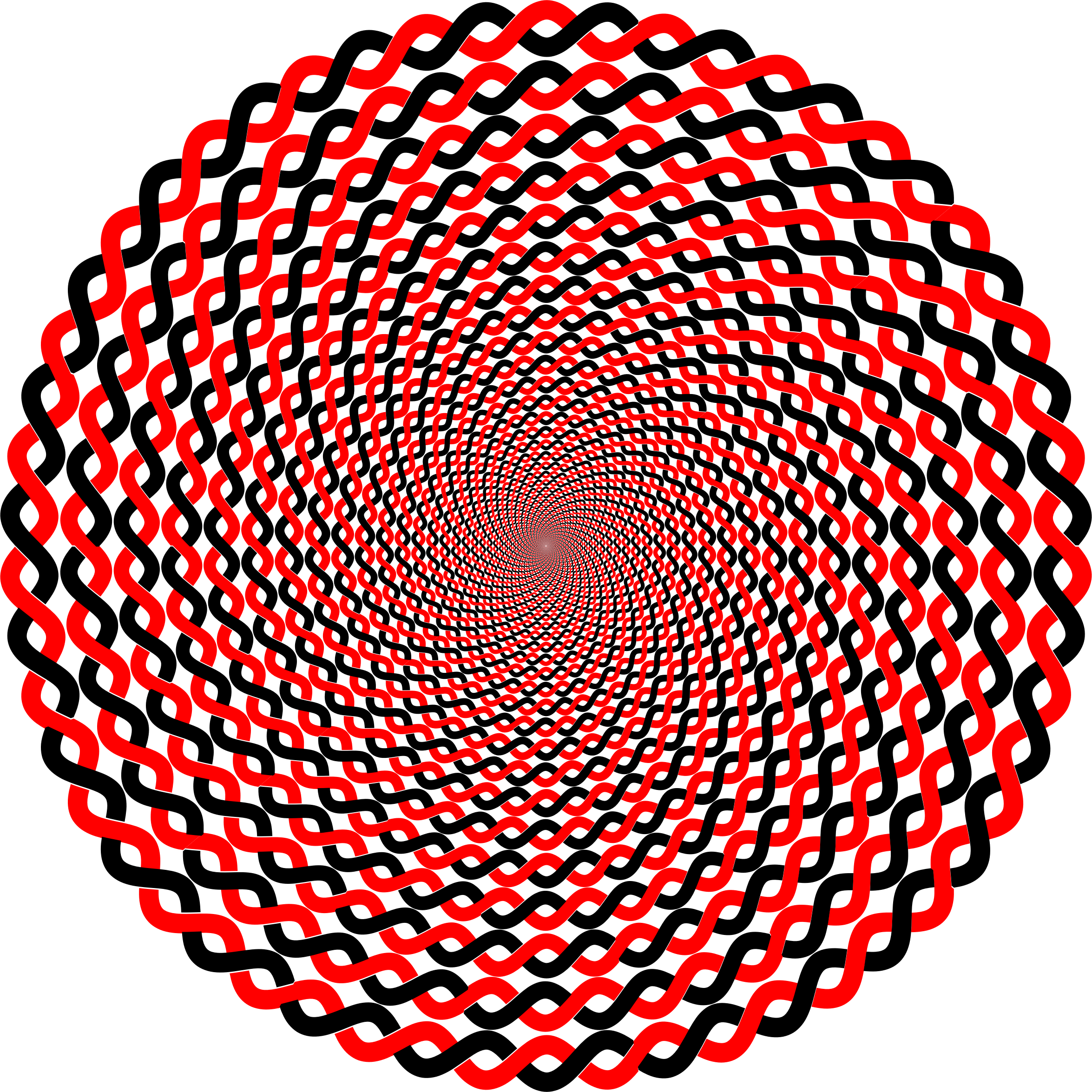 Vortex Vector Circle - Optical Illusion Designs Clocks (2350x2350), Png Download
