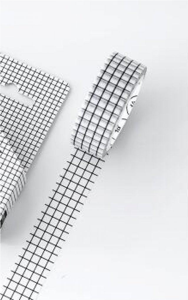 Black And White Grid Washi (800x1021), Png Download