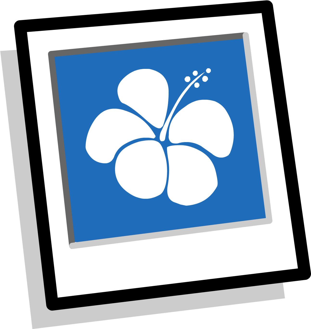 Blue Hawaiian Background Inventory - Icon (1365x1365), Png Download