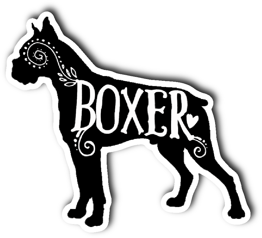 Boxer Sticker - Throw Pillow (1064x1064), Png Download