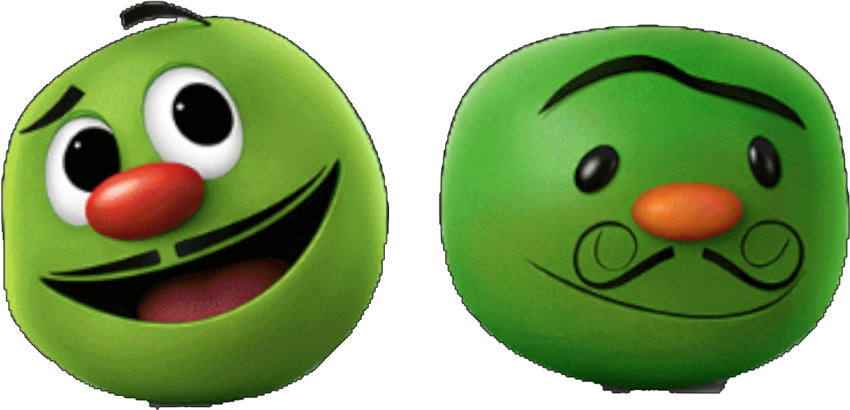 French Peas - Eureka Veggietales Name Plates, Includes 36 Self-adhesive (1272x636), Png Download