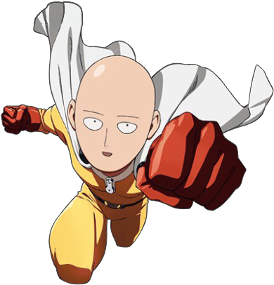 Saitama Png - One Punch Man Full Body (400x420), Png Download