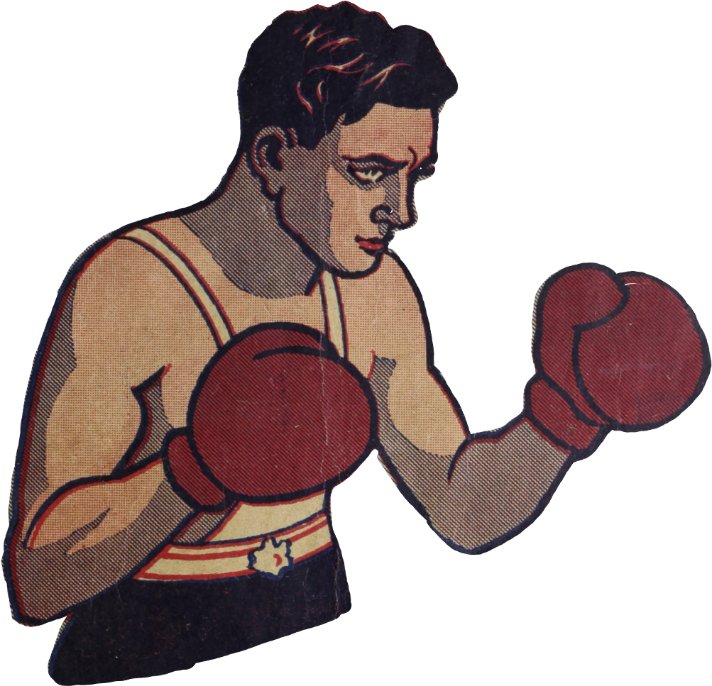 Boxinggloves Boxer Sport Vintage Manga - Boxing (1083x1024), Png Download