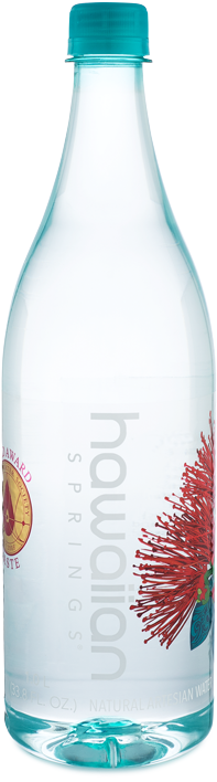 Hawaiian Springs 1 Liter 12 Count - Plastic Bottle (640x800), Png Download