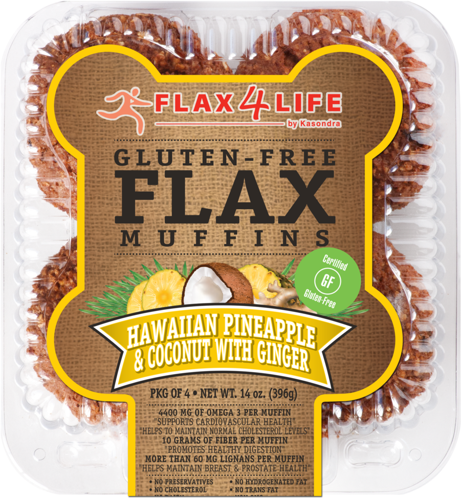 Hawaiian Muffin - Flax4life Carrot Raisin Muffin (1024x1024), Png Download