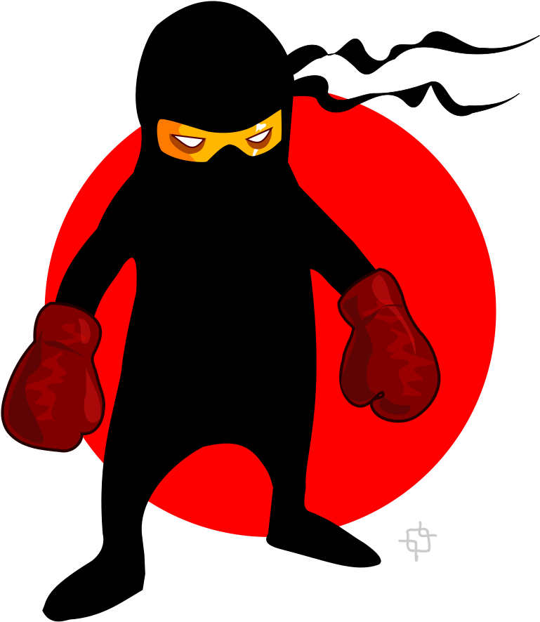 How To Set Use Ninja Boxer Clipart (784x900), Png Download
