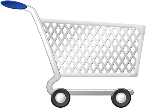 Cartoon Shopping Cart Png (495x375), Png Download