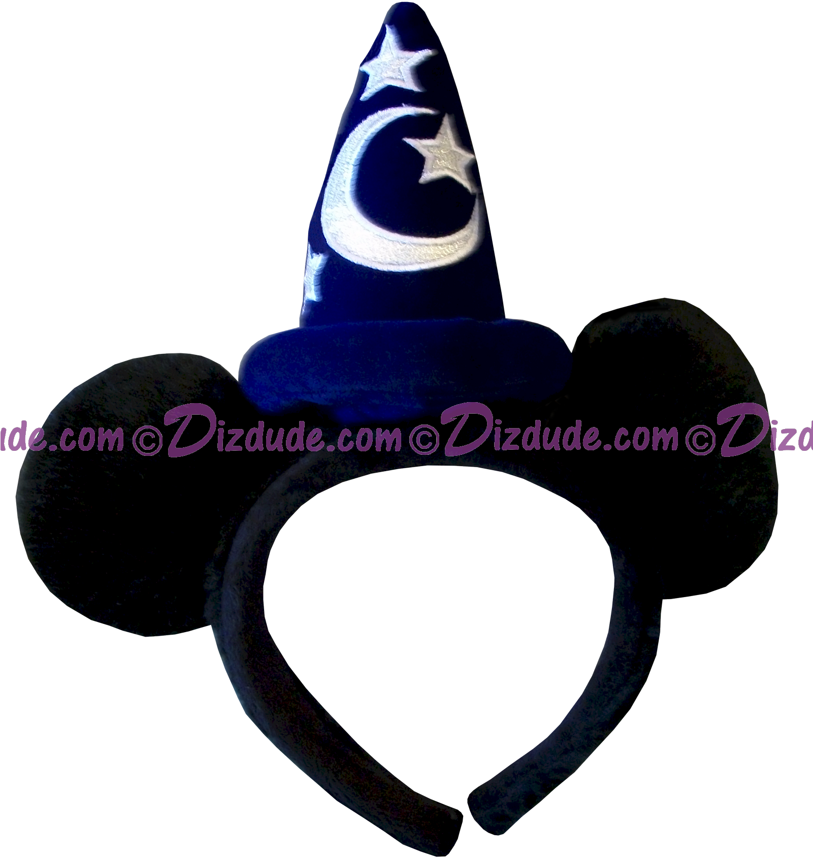Disney Sorcerers Headband With Mickey Ears © Dizdude - Party Hat (1600x1766), Png Download